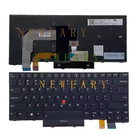 KK Keyboard For for Lenovo Thinkpad T470 A475 T480 A485 Laptop US Keyboard With Backlight