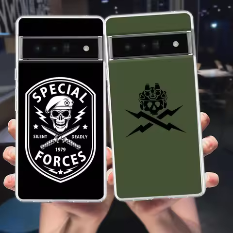 Phone Case For Google Pixel 10 9 8 7 6 9A 8A 7A 6A 5 4 5A 4A 3A Pro XL Soft Clear TPU Cover Army Sol