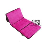 Sajadah Sandar Multifungsi Untuk Sandar / Sender / Duduk / Lipat - Asyraf Ungu Muda - Fuchsia