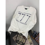European American Street Retro ERD Melancholy Fu Second Generation 777 Letters Wash Water Distressed