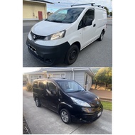 Nissan Van NV200 Roof Rack/NV 200 Crossbar 135cm Heavyduty with lock (No drilling Plug And Play)
