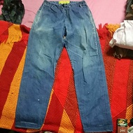 ELASTIC JEANS WITH FABRIC HEAD SIZE 26CM TO 32CM LENGTH 39 INCHES