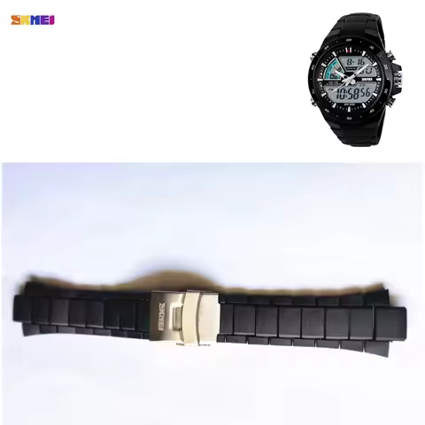 1 Set Sports Watch Accessories for Skmei 1016 Plastic Wristband Adjustable Replacement Watch Strap B