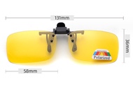 คลิปออนกันแดด Polarized Clip on หนีบบนแว่นสายตา เปลี่ยนเป็นแว่นกันแดดทันที