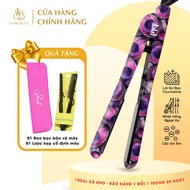 PYT Ceramic Styling Tool High-end Hair Straightener Long Infrared Heat with Peacock Tail Pattern - 2