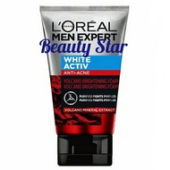 LOREAL PARIS MEN EXPERT WHITE ACTIV ANTI-ACNE VOLCANO BRIGHTENING FOAM
