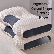 Ergonomic Curved Design Pillow Home Sleeping Pillow
