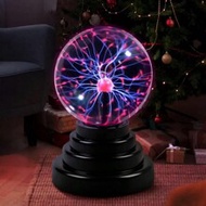1pc Plasma Ball Lamp, Interactive Electronic Touch And Sound Sensing Lightning & Tesla Coil, Glass S