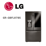 【LG 樂金】GR-QBFL87BS  821公升敲敲看門中門冰球冰箱 星夜黑(含基本安裝)