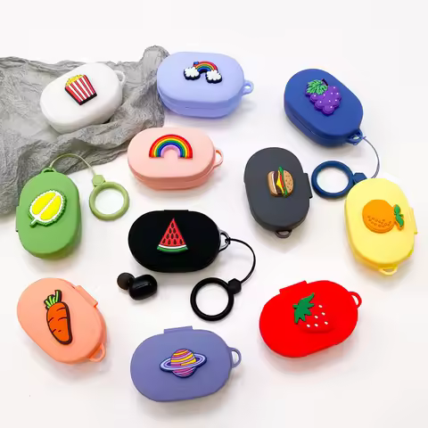 Cartoon Silicone Case For Xiaomi Redmi Airdots TWS Wireless Bluetooth Cover For Redmi Airdots Case A