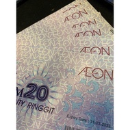 Aeon gift voucher RM10 pc .. (ready stock)