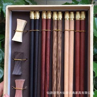 Wufu Linmen Chopsticks Boxed 5 Pairs Mix Match Wooden Chopsticks Silver-covered 999 Sterling Silver 