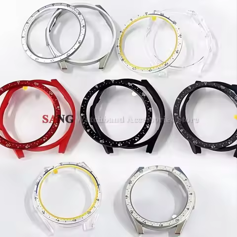 for Samsung Galaxy Watch 6 Classic 47mm 43mm for Samsung Galaxy Watch6 New Metal Ring Case PC Protec