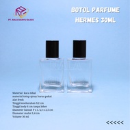 Hermes 30ml perfume bottle with black press cap