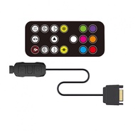 ARGB Fan Hub Magnetic Base 3-pin ARGB Connector Remote Control For Motherboard
