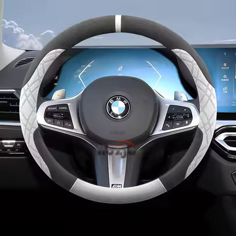 Suede Leather Car Steering Wheel Cover for BMW 1 3 4 5 Series i5 i4 Z4 X3 M5 M4 M440i M3 M2 M135 202