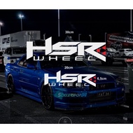 Car stickers, HSR wheel cutting stickers