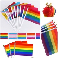 Express Delivery Size:14 * 21CM Colored Flag Rainbow Various Sexual ‍ Hand LGBT