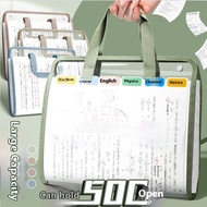 A4 Portable Accordion File Folder - Stylish Design, Multi - layer Transparent Thickened Material, La