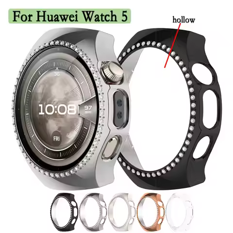 For Huawei Watch 5 42/46mm Protective Case Hollow PC Hard Shell Protector Frame Decoration For Huawe