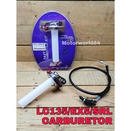 FAST THROTTLE UMA RACING TROTEL KIT WITH CABLE UNIVERSAL QUICK LC135 CHROME EX5 SRL CARBURETOR BELOW