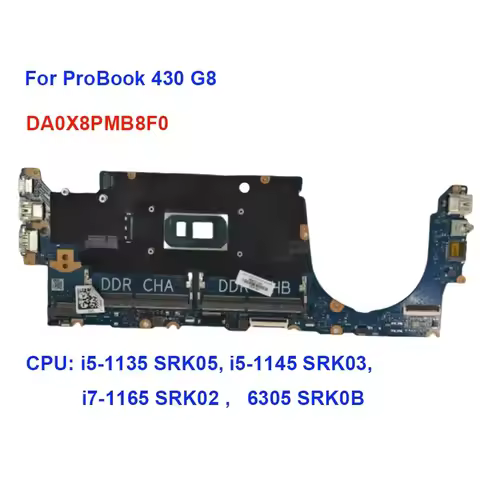 Notebook Mainboad For HP Probook 430 G8 M24279-601 Laptop Motherboard with CPU Processor i5 i7-1165G