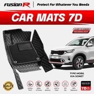 Fusion R 7D Car Carpet Premium Full Set Car Carpet Trunk Custom FIT Mats