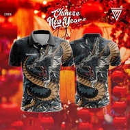 2025 Men's Polo Shirt - VAMOTELLI's Free Customized KAOO CNY/BU IMLEK NAGA Short sleeved T-shirt