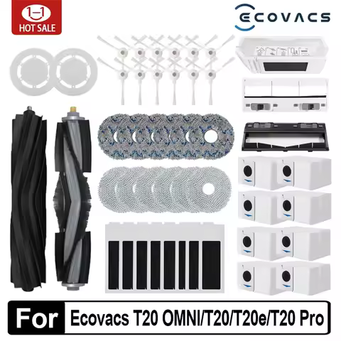 For Ecovacs Deebot T20 OMNI T20e T20 Pro robot vacuum cleaner Accessories Main Side Brush Mop Filter