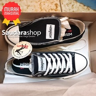 Sepatu Warrior HERMES Black LC / Sepatu Warrior HERMES Hitam Low
