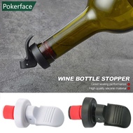 POKERFACE Wine Bottle Stopper Hand Press Sealing Champagne Beers Cap Cork Plug Seal Lids Reusable Leakproof Silicone Sealer Wine Fresh Saver G1W5