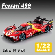 LEO 1:22 Ferrari 499P Diecast Model Car Alloy Cars Toys Collection Gift For Kids Boy Girl