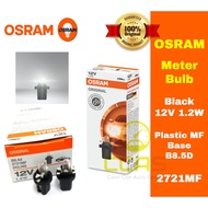 Osram Bulb 2721MF - B8.5D 12V 1.2W - Meter Bulb - Black - Plastic MF Base