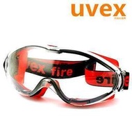 防護  UVEX優唯斯93026019301603消防安全護目鏡全密封防霧 沫