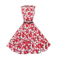 Ready Stock ebay AliExpress Hot-selling Retro Hepburn Style 50s Narrow Waist Slimmer Look Big Swing 