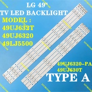 NEW 1 SET 49UJ632T 49UJ6320 49LJ5500 49UJ6320-PA LG 49" TV LED BACKLIGHT 49UJ632 49UJ630Y 49UJ630T 4