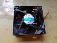 kklws77  High Quality 1pcs SOMREAL DC axial fan fan plastic frame 80x80x25 DC voltage DC12V DC24V