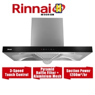 Rinnai Cooker Hood (90cm) 3-Speed Baffle/Mesh Filter Chimney Cooker Range Hood RH-C1319-SSW