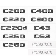 3D ABS Car Tail Rear Trunk Letters Emblem Badge Sticker For Mercedes Benz C Class 4Matic C180 C220d 