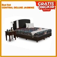 [Bed Set] Central Deluxe 160x200 Kasur Spring Bed Set Jasmine