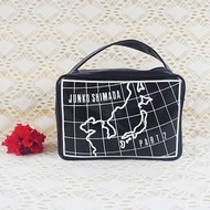 Junko Shimada Part 2 oil cloth Top Handle Purse, Box shaped Makeup bag