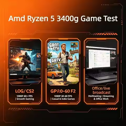 Snappy Hot-Selling AMD Loose CPU Ryzen 5 3400G R5 3400G,Socket AM4,Quad-Core Eight-Thread 3.7GHz 65W