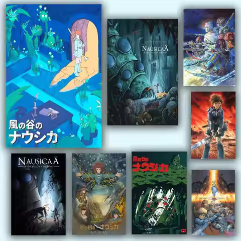 Poster HD Anime Hot Theme Singer/OST/Movie-Waterproof Self-Stick Home Decor Anime N-Nausicaa Of The 