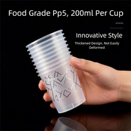 PP Aviation Cup Disposable Heavy Duty Thickened Hard Plastic Cups Food Grade Heat Resistant for Hot/