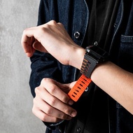 SKINARMA 日本東京 Gemini 雙色矽膠磁吸錶帶