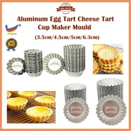3.5cm/4.5cm/5cm/6.3cm Egg Tart Mould Aluminuim Kuih Tart / Fruit Tart / Mini Tart Mould/ Acuan Fruit