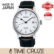 [Time Cruze] Seiko SPB113J1 Presage Riki Watanabe Automatic Japan Made Black Leather Strap Men's Watch SPB113 SPB113J