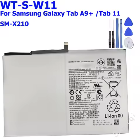 New WT-S-W11 7040mAh Replacement Battery For Samsung Galaxy Tab A9+ /Tab 11 SM-X210 Tablet batteria 