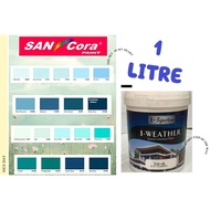 1LITER SANCORA I-WEATHER FOR EXTERIOR / WEATHER PAINT / CAT AIR LUAR