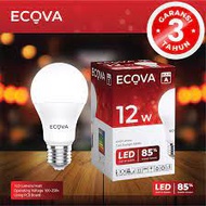 PUTIH Ecova LED Light Bulb 12W 12 Watt 12 Watt White E27 Bulb A GUARANTEE